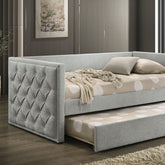 Renzi Twin Daybed W/ Trundle Model Fm1202Gy-Bed By Furniture Of America